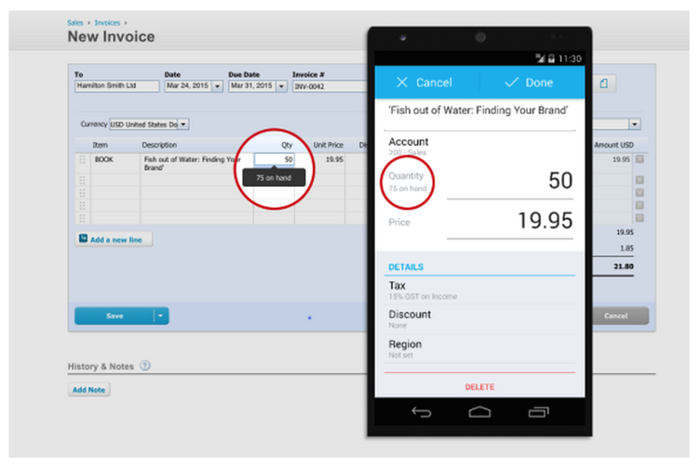 Xero Update: New Inventory and Online Quote Features
